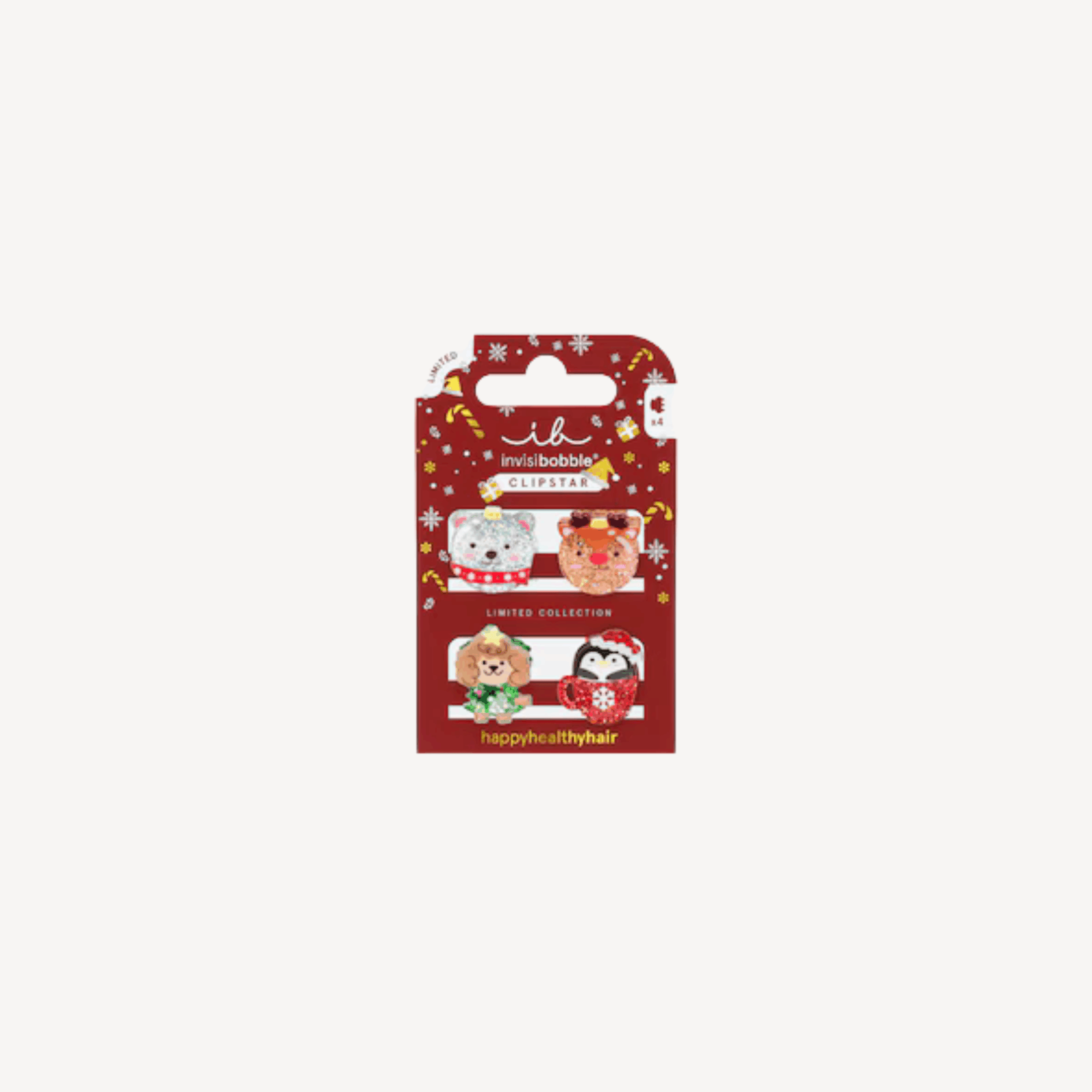 Invisibobble Kids - 4 Petites Pinces de Noël limited edition
