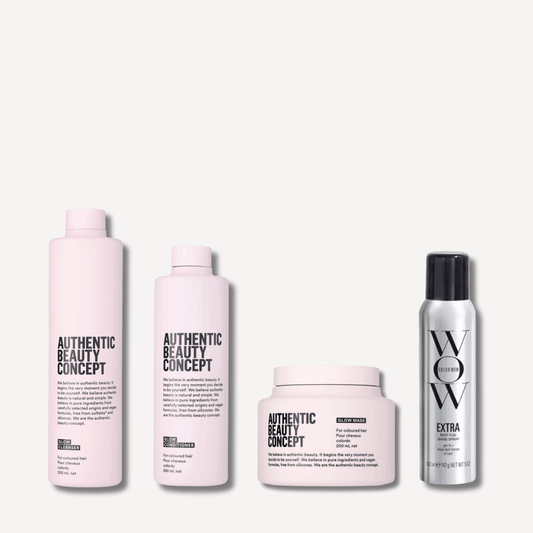 Routine cheveux colorés